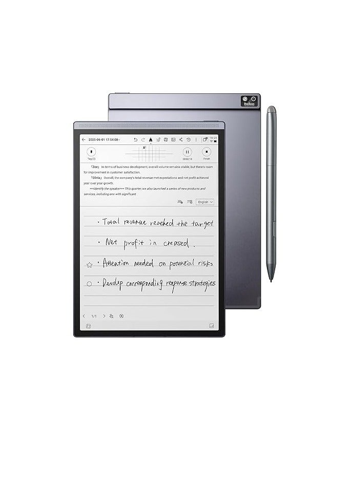 iFLYTEK AINOTE Air 2 Digital Note-Taking Tablet Bundle – 8.2" Tablet with Pen, 5 Pen Refills & Air2 Folio Blue Case iFLYTEK Smart Writing Paper Star Gray - Image 2