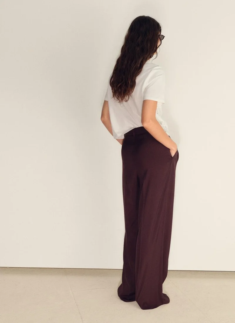 MANGO Embroidered detail T-shirt