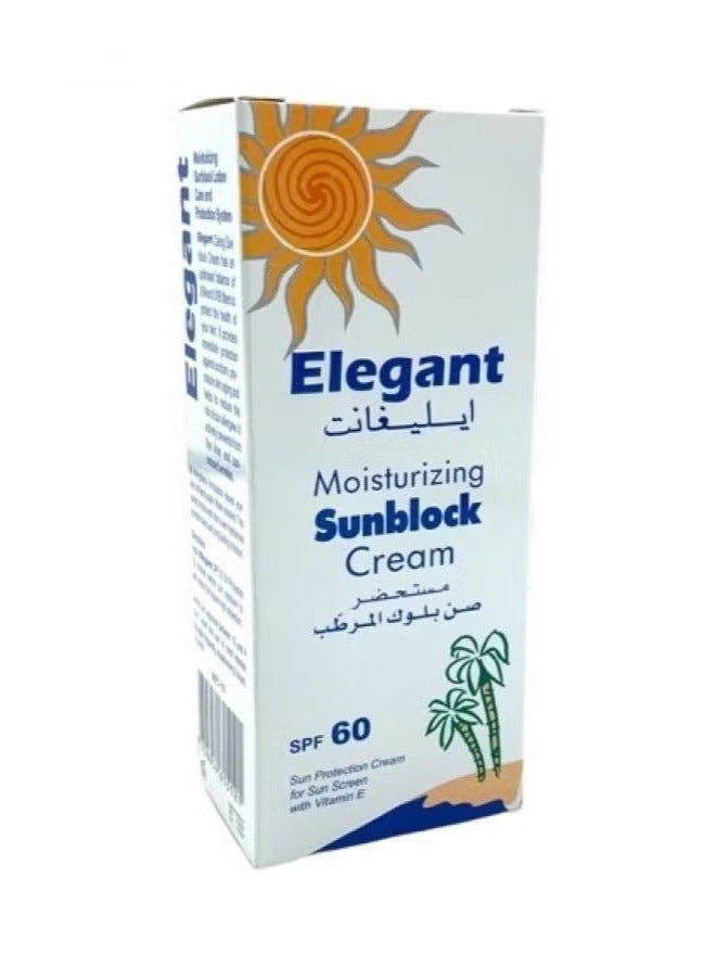 إيليجانت Moisturizing Cream and Sunscreen SPF 60 - 60g