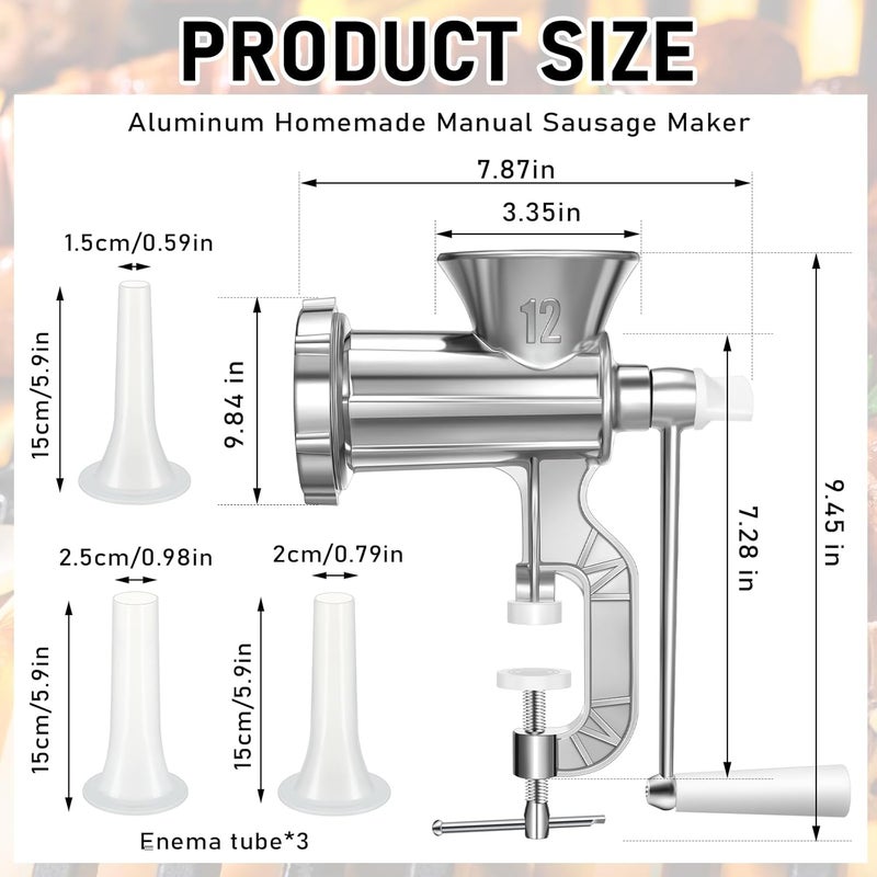 Threlaco آلة صنع النقانق، ماكينة تعبئة اللحم، آلة مطبخ لصنع النقانق، بدون وظيفة فرم اللحم - Image 2