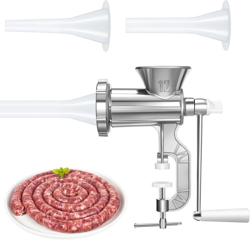 Threlaco آلة صنع النقانق، ماكينة تعبئة اللحم، آلة مطبخ لصنع النقانق، بدون وظيفة فرم اللحم - Image 1