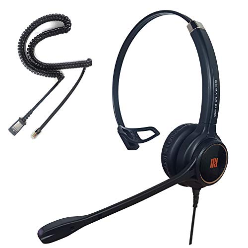 IPD IPH-250 Phone Headset with Noise Cancelling Microphone for Office and Call Center -Compatible with Cisco landline Phones -7800/7900/8800/6945 Series, Interquartz and Altigen landline Phones - Image 1