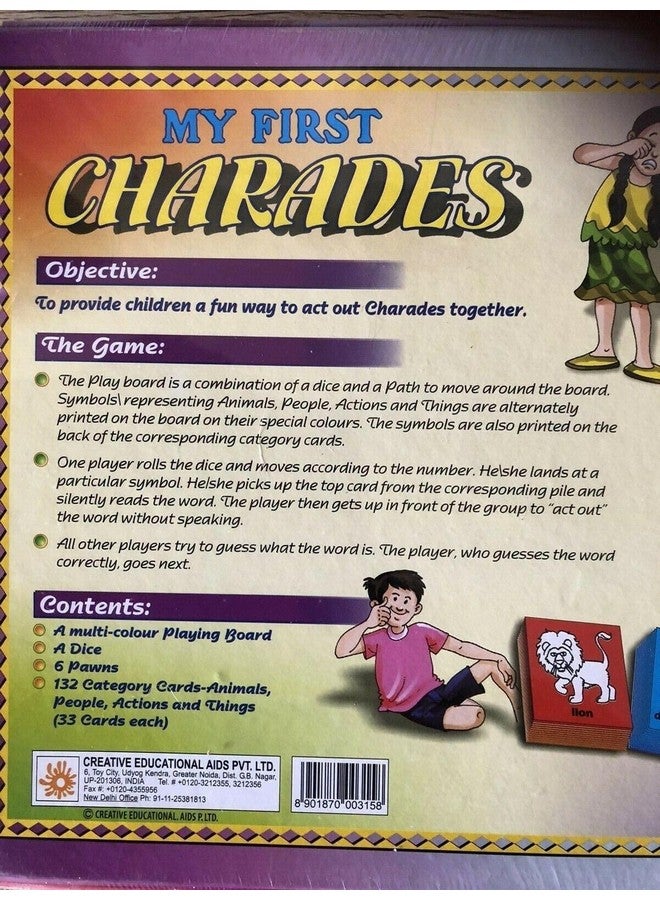 Creative's Creative Educational Aids P. Ltd. - CRE0976 My First Charades Board Game (Multi-Color) - Image 3
