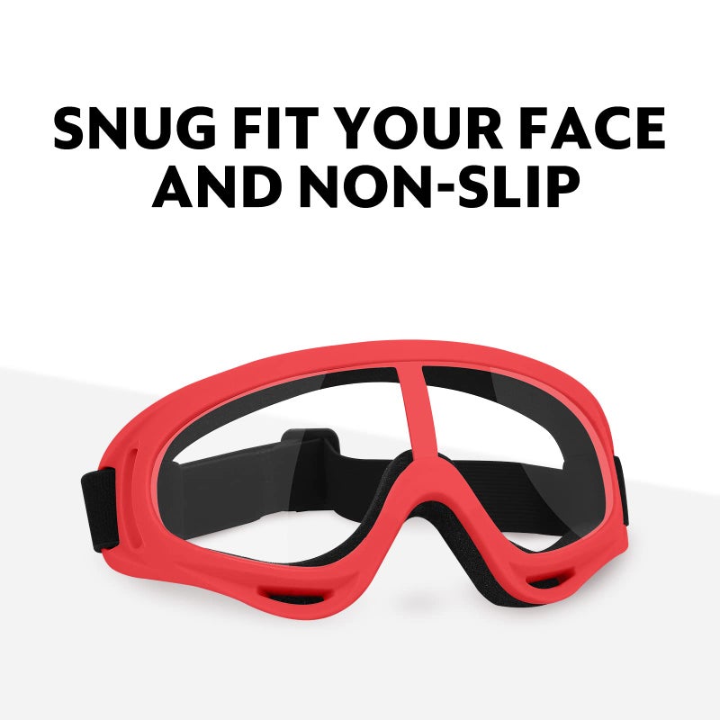 Yscare 6 Pack Protective Goggles Safety Glasses Eyewear Protective Eyewear With Clear Lens And Adjustable Strap Compatible With Nerf Guns For Kids Teens Game Battle Christmas Gift - Image 3