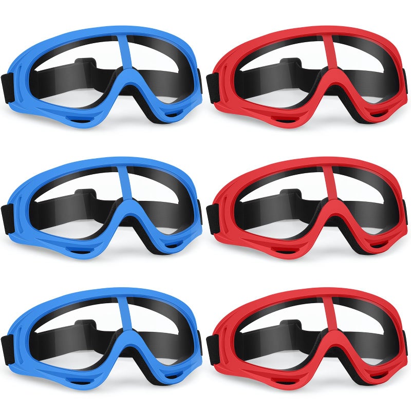 Yscare 6 Pack Protective Goggles Safety Glasses Eyewear Protective Eyewear With Clear Lens And Adjustable Strap Compatible With Nerf Guns For Kids Teens Game Battle Christmas Gift - Image 1
