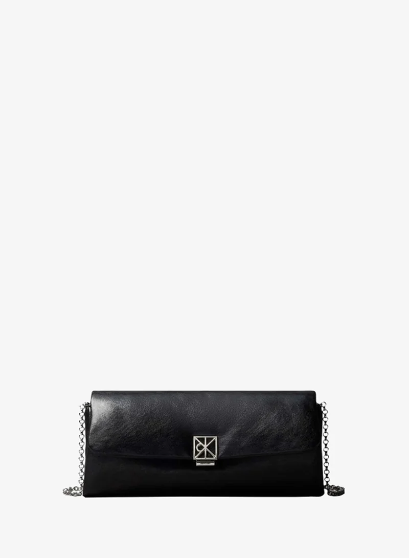 Calvin Klein Padded Emblem Hardware Crossbody Clutch
