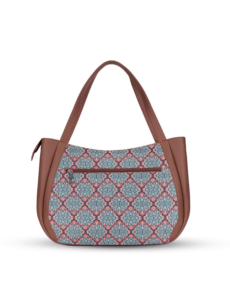 ZOUK حقائب لونا النسائية المصنوعة يدويًا من الجلد النباتي المصنوعة من الجوت - Image 5