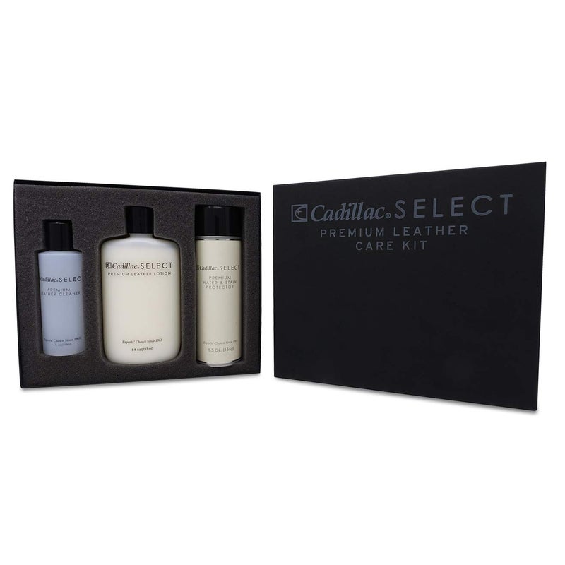 Cadillac Select Premium Leather Care Kit - Leather Cleaner, Lotion Conditioner & Water & Stain Protector - Image 2