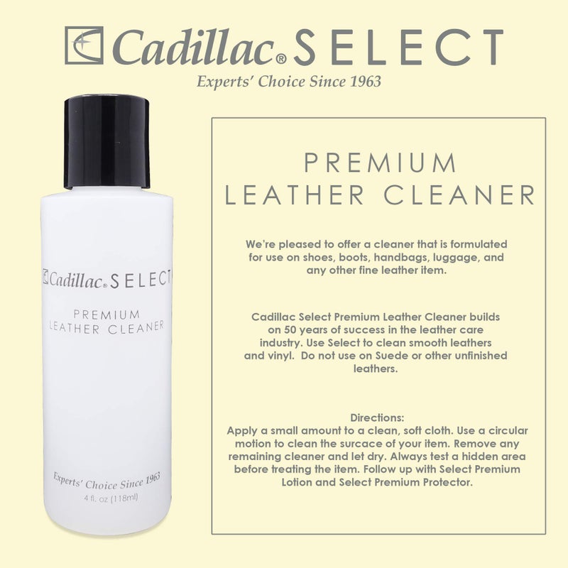 Cadillac Select Premium Leather Care Kit - Leather Cleaner, Lotion Conditioner & Water & Stain Protector - Image 4
