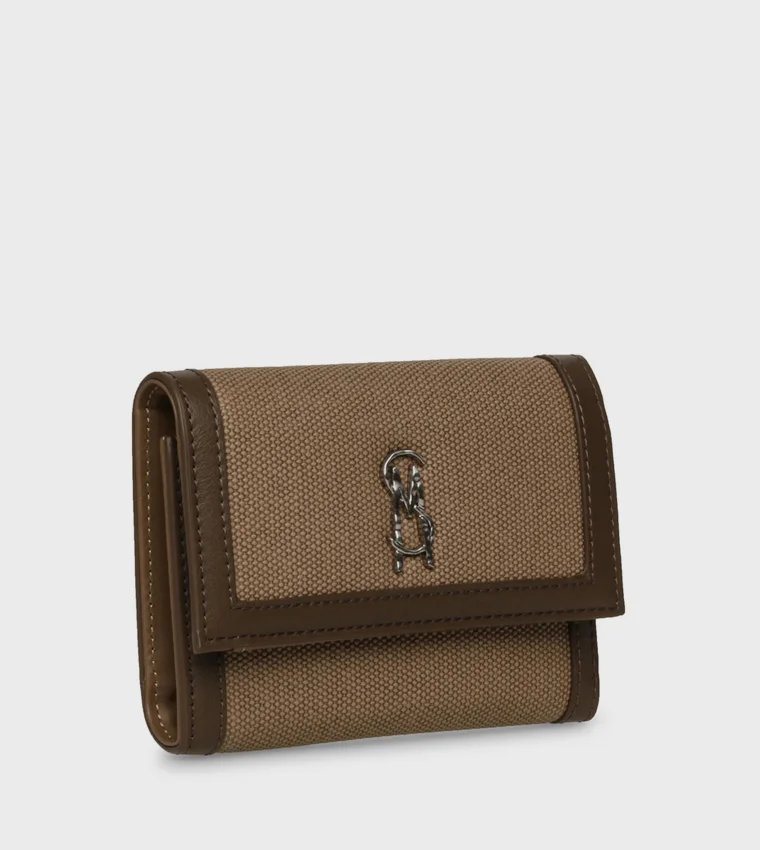 Steve Madden  Bcannon Logo Detail Tri-Fold Wallet  | Best Price UAE