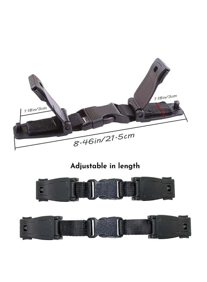 Dogxiong Universal Seat Chest Harness Clip, Seat Safety Belt Clip Buckle for Strollers High Chairs, Universal Replacement Child Safety Belt Buckle, Trend Adjustable Guard(Black) - Image 2