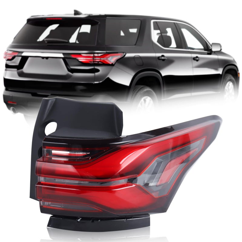 Duolctrams LED Outer Tail Light Rear Lamp Assembly Compatible with 20222024 Chvey Traverse Right Passenger Side 85133096 86785341 GM2805151