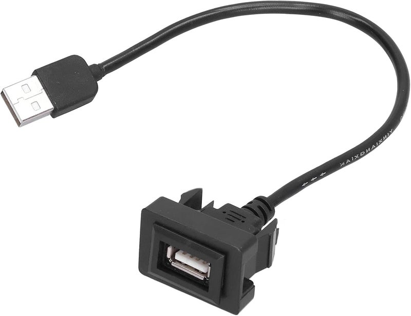 Car USB Extension Cable, ABS Material Plug and Play Non Destructive Installation, with Portable Charger for Extending Original Car USB Socket to Center Console - Image 4