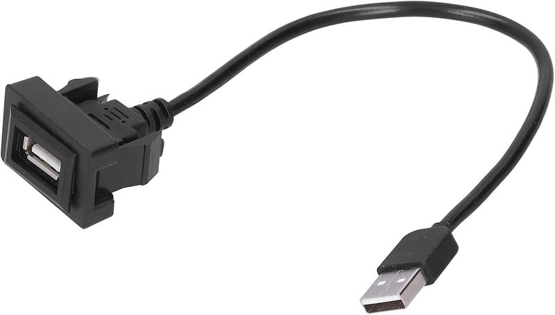 Car USB Extension Cable, ABS Material Plug and Play Non Destructive Installation, with Portable Charger for Extending Original Car USB Socket to Center Console - Image 1
