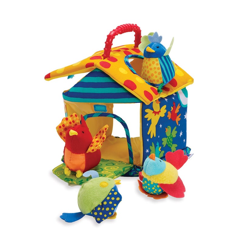 Manhattan Toy Manhattan Toy Put and Peek Birdhouse Soft Activity Toy 7.5 x 7.5 x 9 inches - Image 2