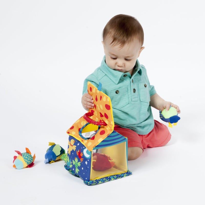 Manhattan Toy Manhattan Toy Put and Peek Birdhouse Soft Activity Toy 7.5 x 7.5 x 9 inches - Image 5