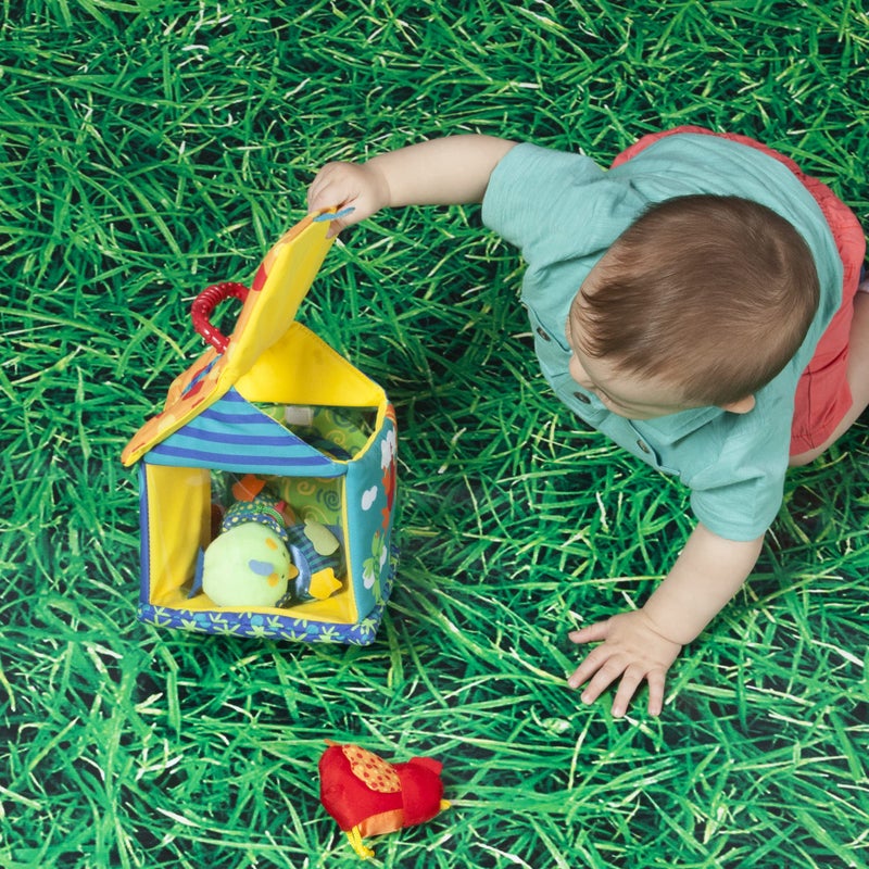 Manhattan Toy Manhattan Toy Put and Peek Birdhouse Soft Activity Toy 7.5 x 7.5 x 9 inches - Image 4