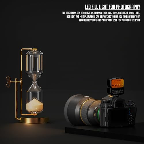 ls lapster Lapster Luma Maxx LED Video Light for Video Shooting YouTube,Zoom Meeting, Photography Lighting with Clip Dimmable and Rechargeable for Camera Selfie Stick Tripod Laptop Cellphone and Other Gadgets - Image 2