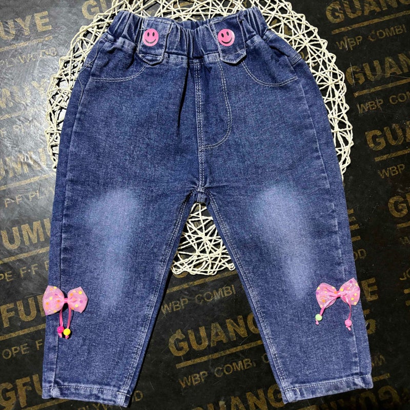 Children'S Pants Denim 2024 Autumn Small And Medium-Sized Children Wear Western-Style Joker Jeans Explosive Edition Trendy Children'S Street Pants - Image 4