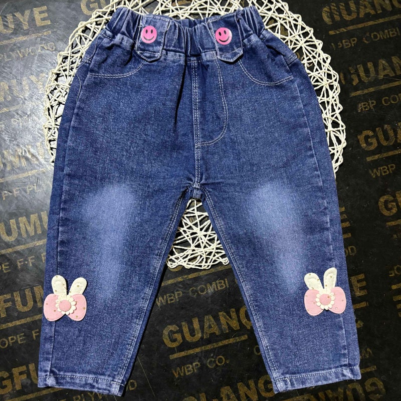 Children'S Pants Denim 2024 Autumn Small And Medium-Sized Children Wear Western-Style Joker Jeans Explosive Edition Trendy Children'S Street Pants - Image 2