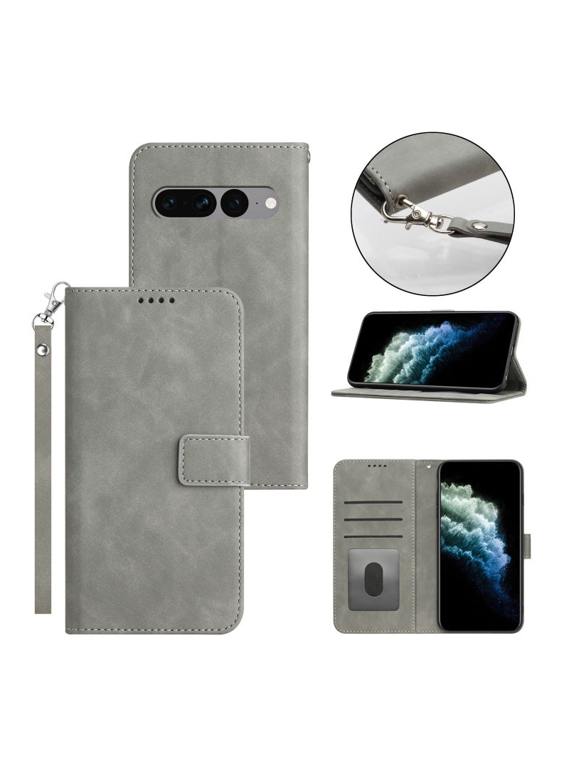 Suteni Flip Cover Card Slots Leather Phone Case for Google Pixel - Image 2