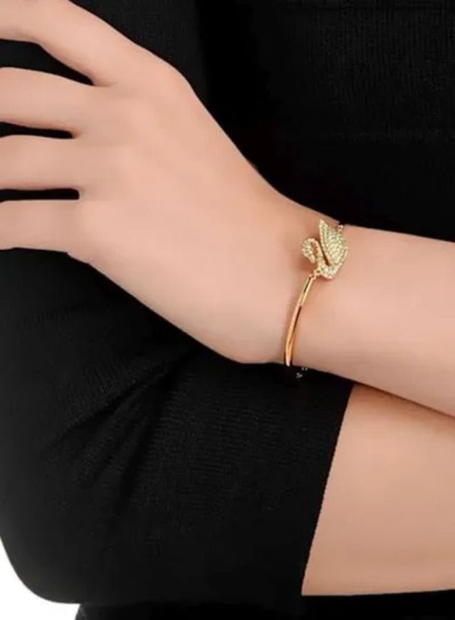 Chomel Swan Stone Studded Bracelet  - Image 2