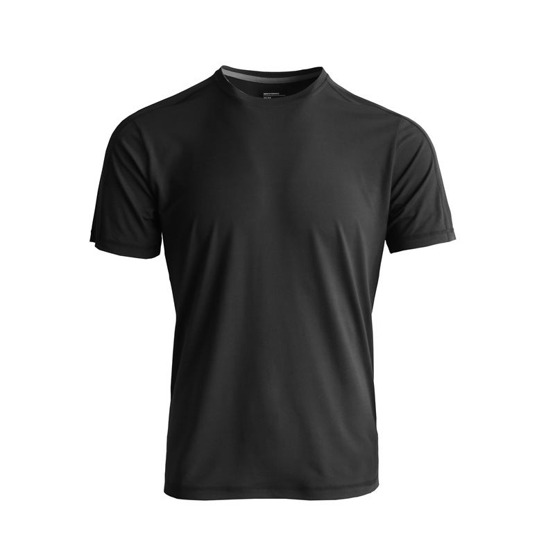 Cool Breathable Summer Outdoor High Elastic Quick-Drying Sports Short-Sleeved T-Shirt For Men And Women High-Grade Solid Color Thin T-Shirt - Image 1