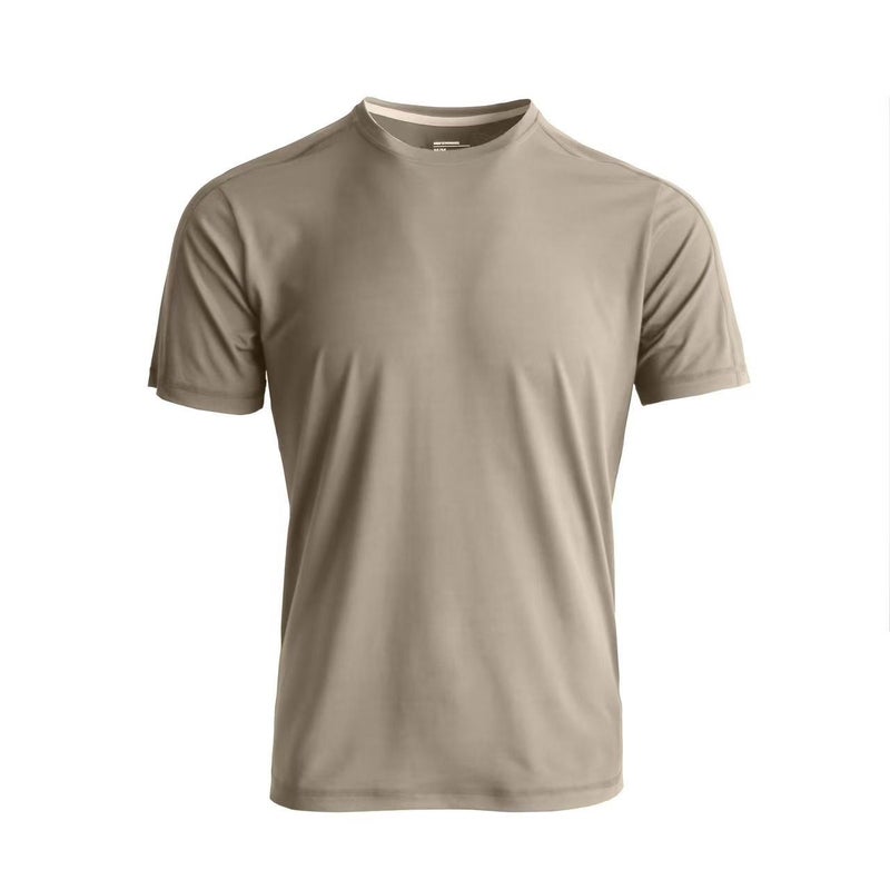 Cool Breathable Summer Outdoor High Elastic Quick-Drying Sports Short-Sleeved T-Shirt For Men And Women High-Grade Solid Color Thin T-Shirt - Image 2