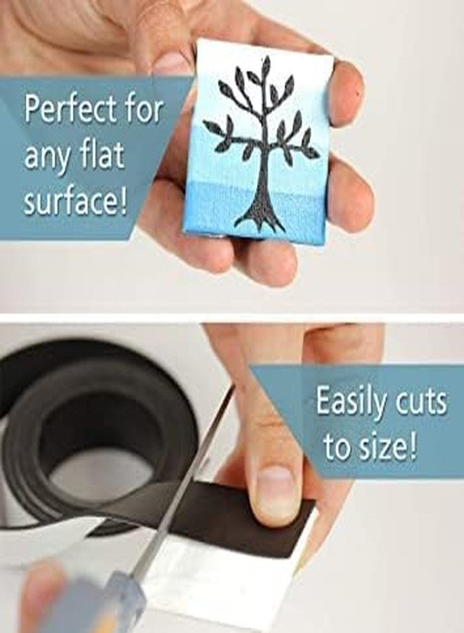 KANBI Magnetic Tape or Magnetic Strip Flexible Self Adhesive (2cm x 1m) Ideal for Making Fridge Magnets Craft, Eva & DIY and Other Promotional Gifts - Image 5