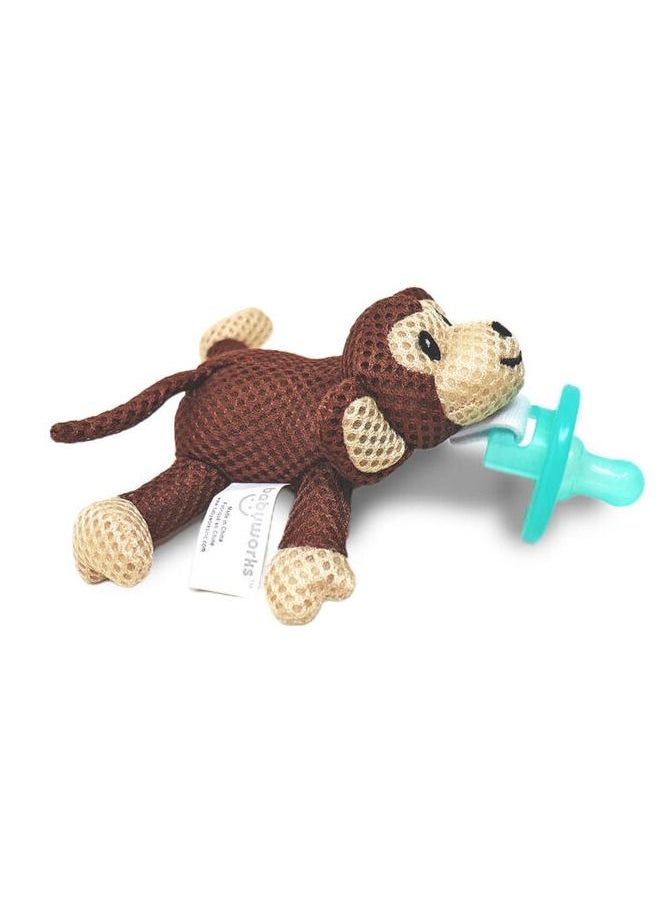 Babyworks - Babyworks Pacifier Friend with Pacifier Moe Monkey - Image 1