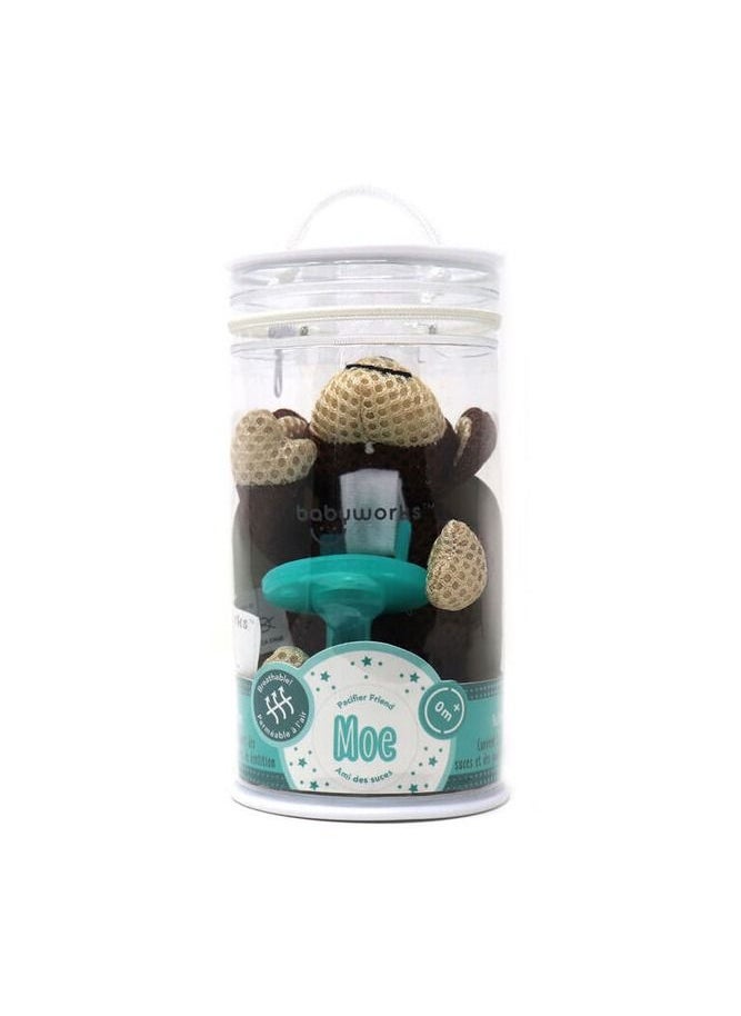 Babyworks - Babyworks Pacifier Friend with Pacifier Moe Monkey - Image 1