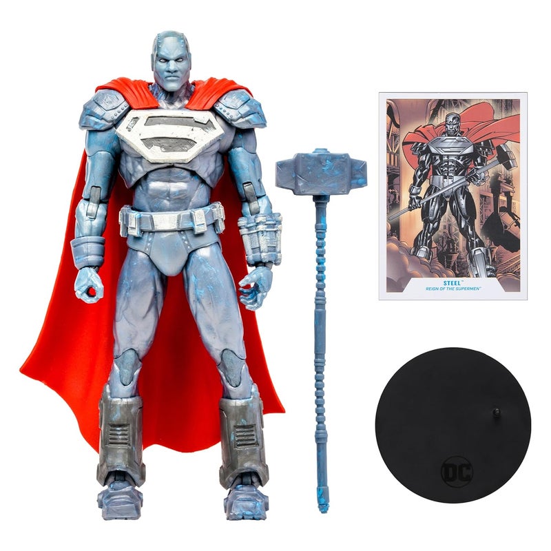 McFarlane Toys - DC Multiverse Steel (Reign of The Supermen) 7in Action Figure - Image 3