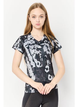 Women Slim Fit Short Sleeve Training T-Shirts, Multicolor