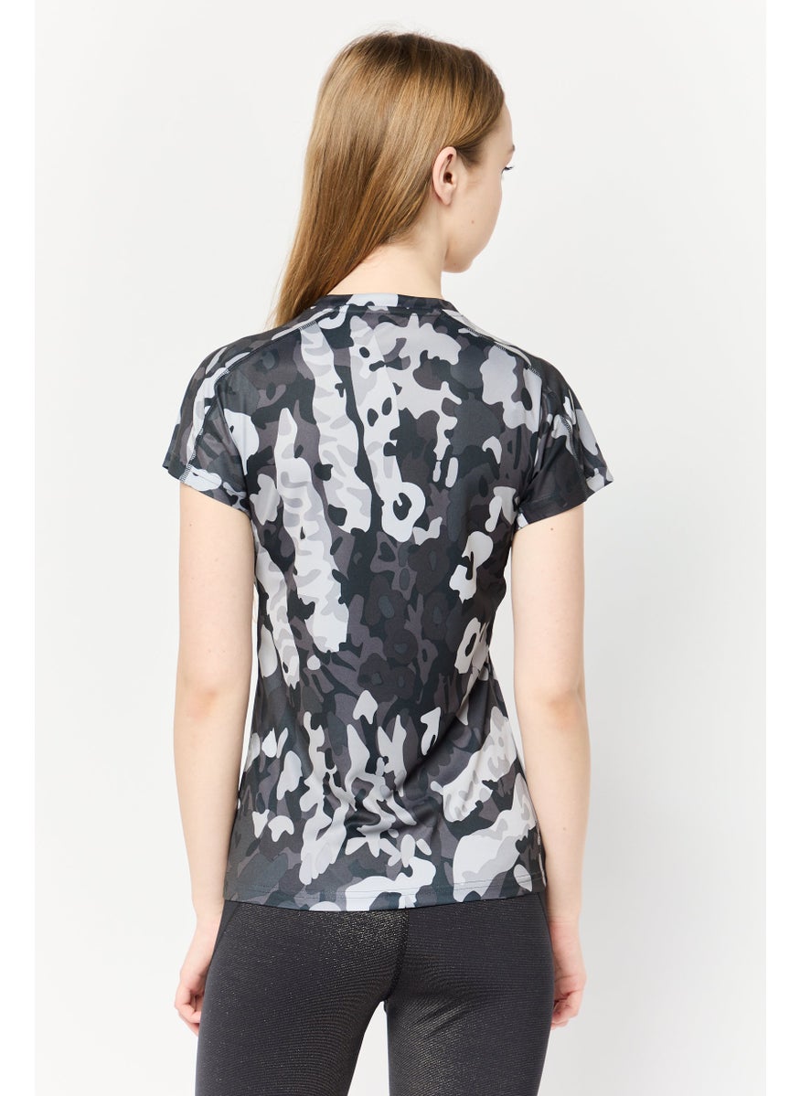 Adidas - Women Slim Fit Short Sleeve Training T-Shirts, Multicolor - Image 1