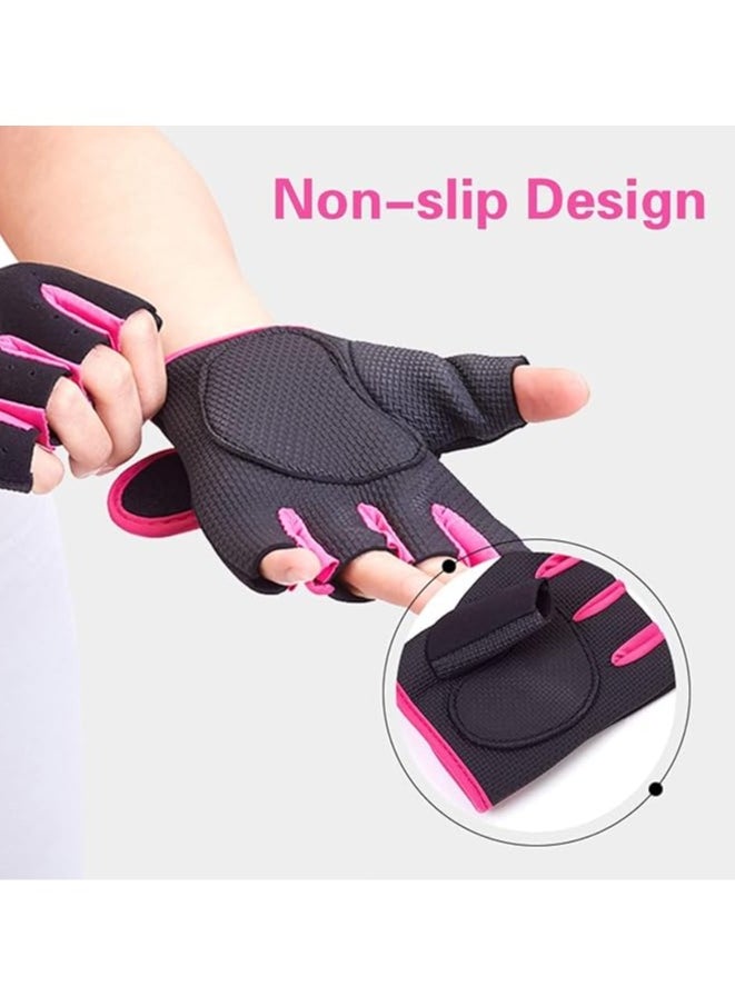 SportQ Fitness Gloves for Men Women Breathable Half Finger Sports Gloves, Anti-Slip Shock Absorption Sports Gloves, Suitable for Gym, Outdoor Cycling, Climbing  - Image 2
