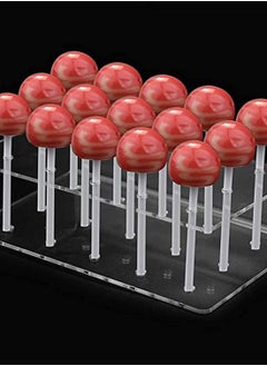 KASTWAVE Acrylic Cake Pop Lollipop Display Stand Clear Acrylic Lollipop Holder Jewelry Display Shelf for Wedding Birthday Party, Hole, Storage Organizer, Decoration, Cake, Candy, Large Hole  - Image 5