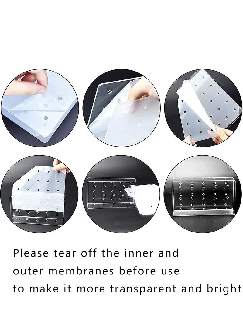 KASTWAVE Acrylic Cake Pop Lollipop Display Stand Clear Acrylic Lollipop Holder Jewelry Display Shelf for Wedding Birthday Party, Hole, Storage Organizer, Decoration, Cake, Candy, Large Hole - Image 3