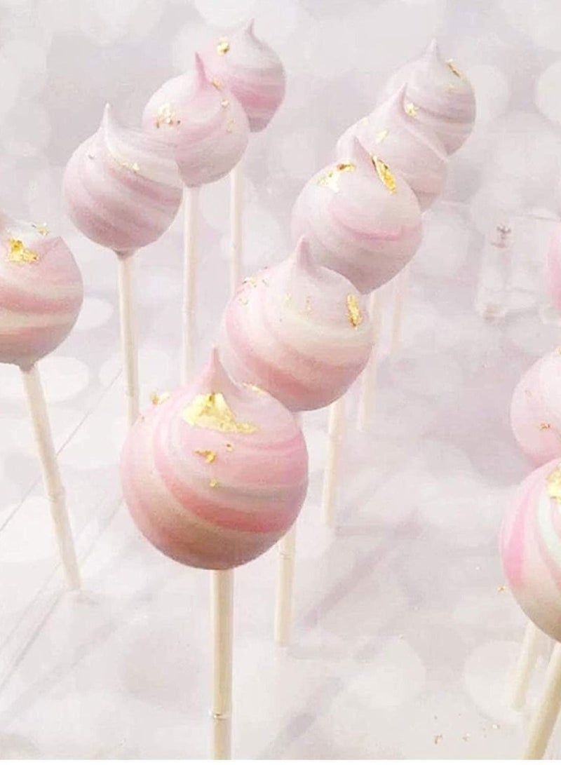 KASTWAVE Acrylic Cake Pop Lollipop Display Stand Clear Acrylic Lollipop Holder Jewelry Display Shelf for Wedding Birthday Party, Hole, Storage Organizer, Decoration, Cake, Candy, Large Hole - Image 4