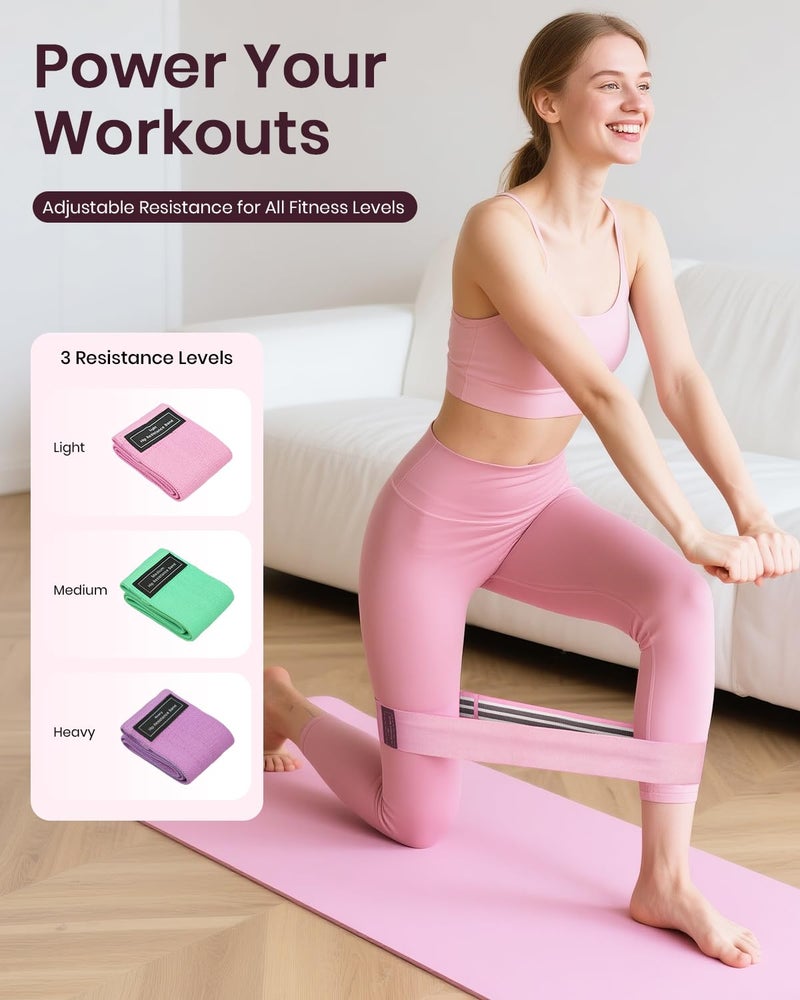 Fuelion Pilates Ring Set for Women, Home Workout Pilates Equipment with Resistance Bands, 14'' Magic Circle, Mini Ball, Pilates Starter Kit for Strength, Toning and Flexibility - Image 5