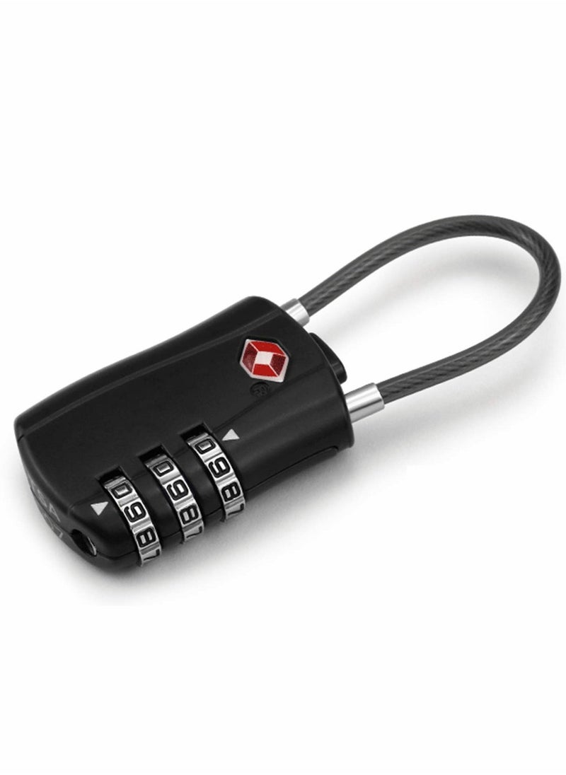 Suitcase Locks Luggage Locks, TSA Approved Luggage Lock, Zinc Alloy Security Padlock, 3-Dial Combination Padlock for Luggage, Suitcases, Backpacks, Duffle Bag Laptop Camera Bag 2Pcs - Image 3