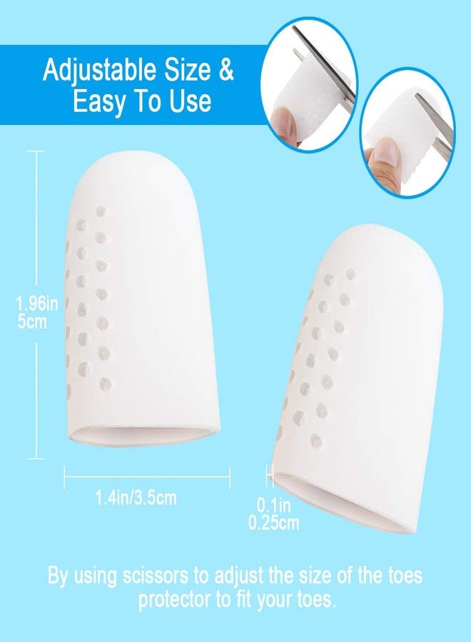 PYRJIN Big Toe Protectors, 10 Packs of Breathable Big Toe Caps, Silicone Toe Covers for Big Toe, Calluses, Blisters, Hammer Toe, Provide Pain Relief from Missing, Reduce Friction. - Image 2