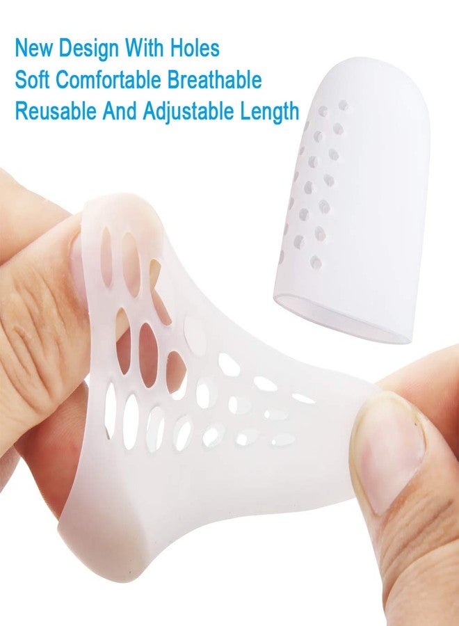 PYRJIN Big Toe Protectors, 10 Packs of Breathable Big Toe Caps, Silicone Toe Covers for Big Toe, Calluses, Blisters, Hammer Toe, Provide Pain Relief from Missing, Reduce Friction. - Image 5