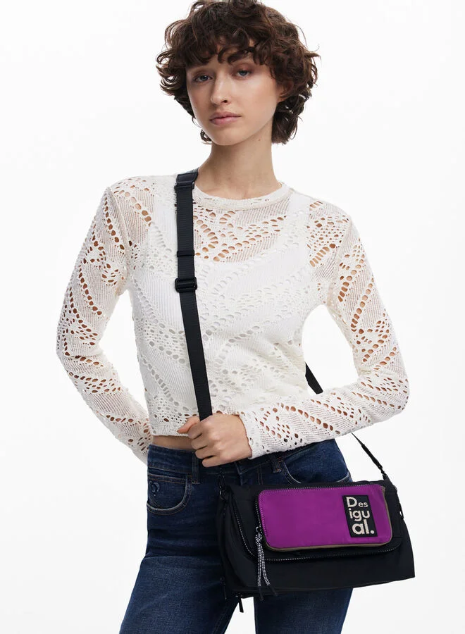Desigual Black Modular Nylon Bag for Women | Best Price UAE