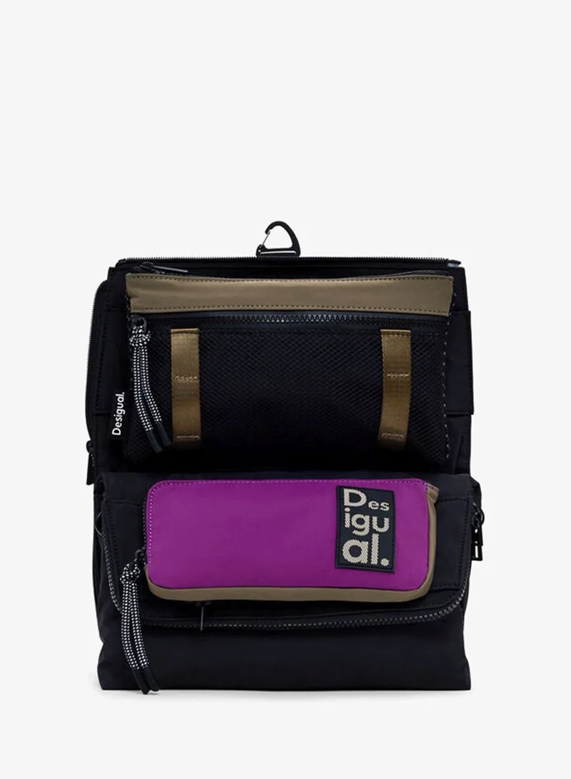 Desigual Black Modular Nylon Bag for Women | Best Price UAE