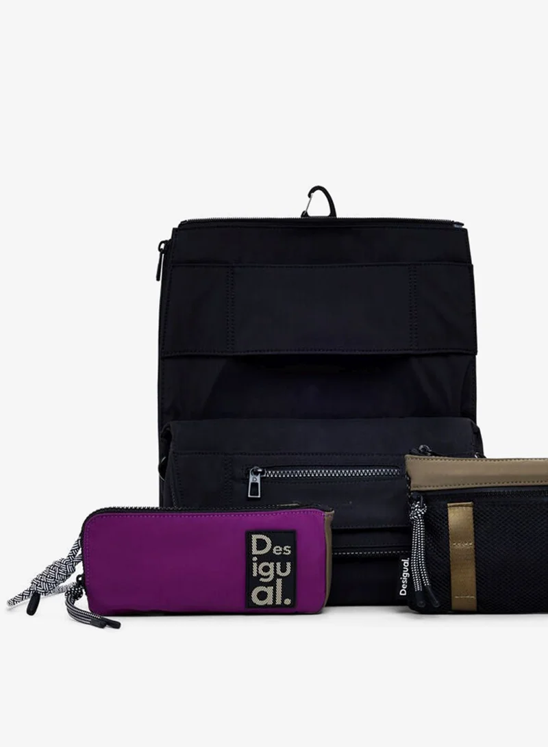 Desigual Black Modular Nylon Bag for Women | Best Price UAE