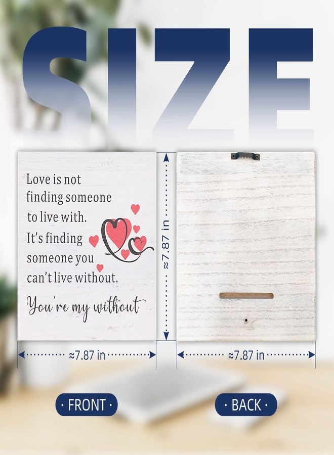 ZENNLAB Moblade You're My Without Rustic Wood Sign, Gifts for Husband, Wife - Image 3
