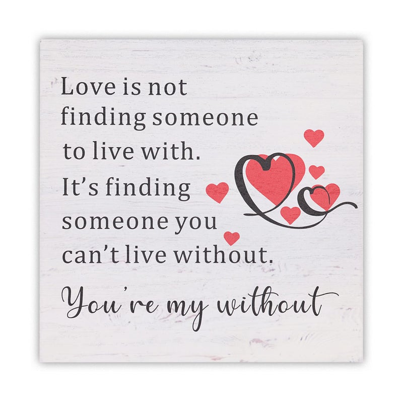 ZENNLAB Moblade You're My Without Rustic Wood Sign, Gifts for Husband, Wife - Image 1