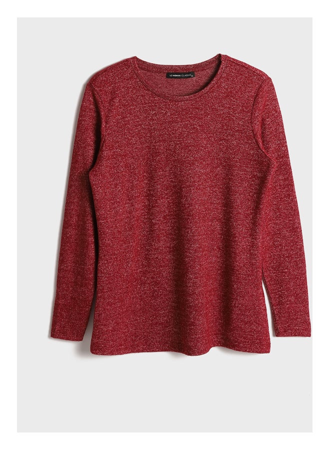 LC WAIKIKI Crew Neck Plain Long Sleeve Women's T-Shirt - Image 1