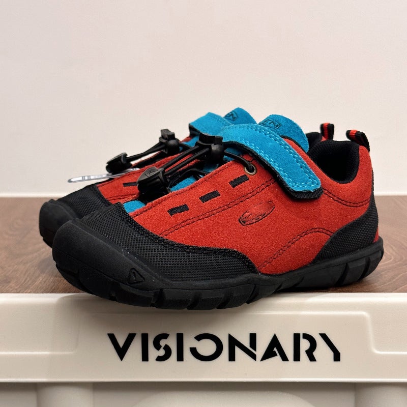 Jasper New Spring Outdoor Hiking Shoes Anti-Velvet Cowhide Casual Sneaker Boys Girls Middle School Children - Image 1