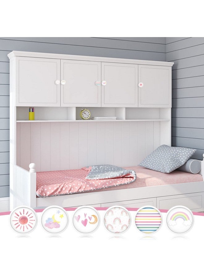 Fumete 12 Set Knobs for Dresser Drawers for Kids Girls Boho Rainbow Drawer Knob Pulls Round Soft Rubber Pastel Drawer Knobs Silicone Cabinet Drawer Knobs for Baby Girls Kids Dresser Room Nursery - Image 5